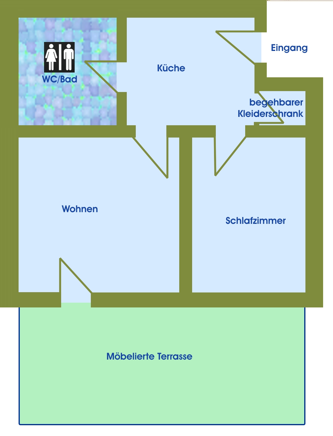 Grundriss Ferienwohnung Schwalbennest